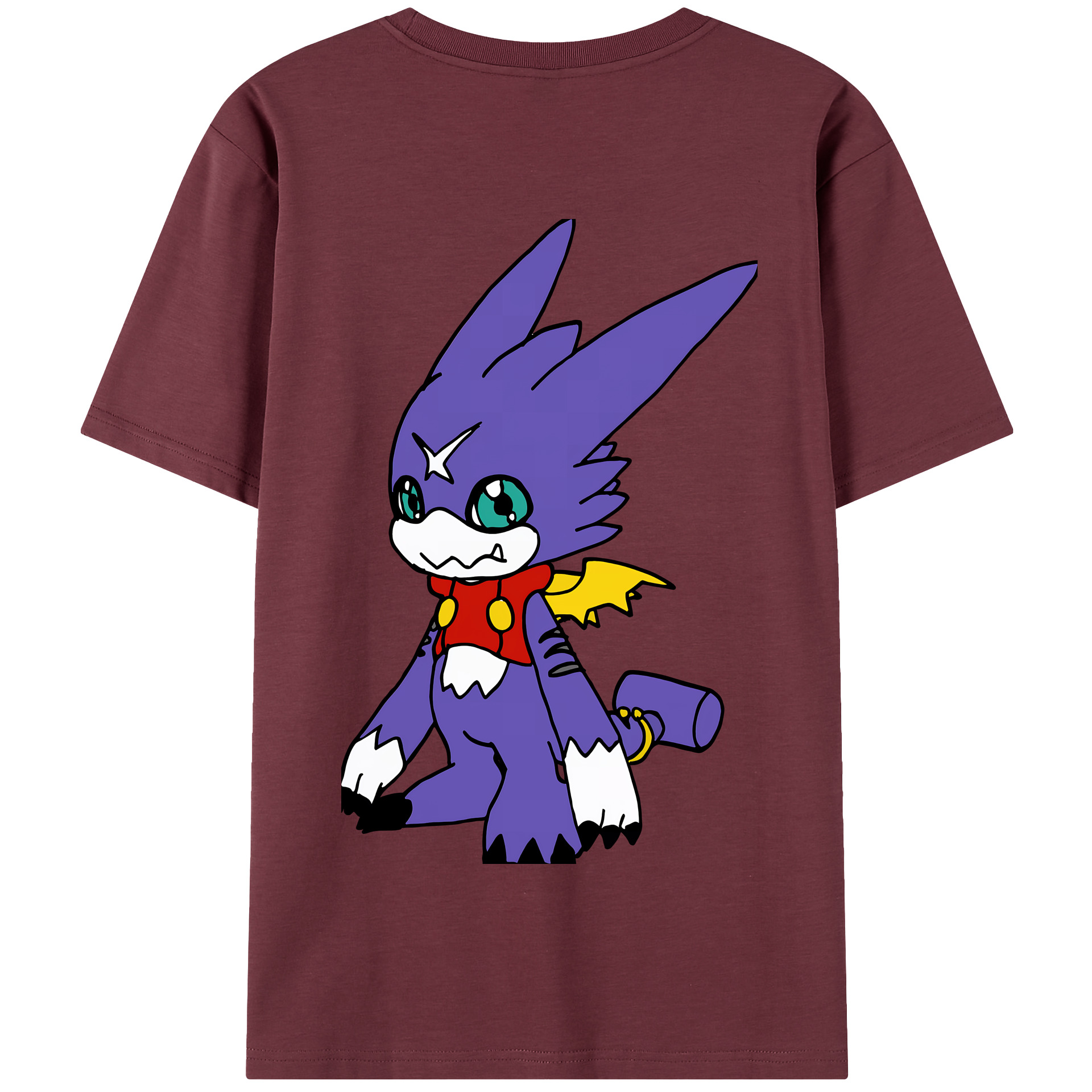 （画像用） Digimon デジタルモンスター/デジモン 綿100％半袖Tシャツ（背面プリント）